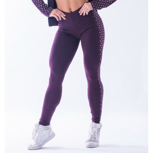 leggings-ceinture-haute-modele-n653-bordeau-nebbia